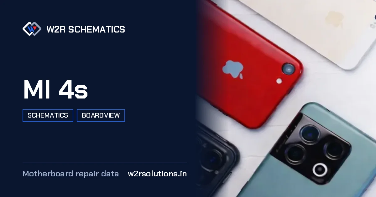MI 4s Schematics & Boardview PCB schematics and boardview layout diagram for repair