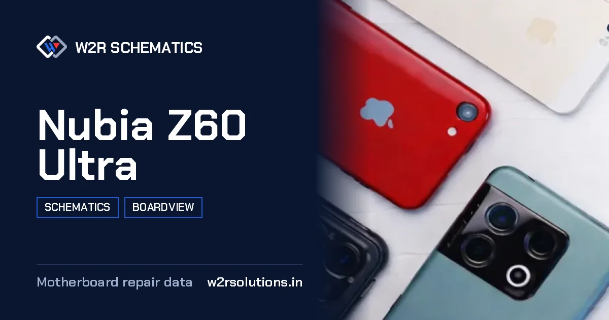 Nubia Z60 Ultra Schematics & Boardview PCB schematics and boardview layout diagram for repair