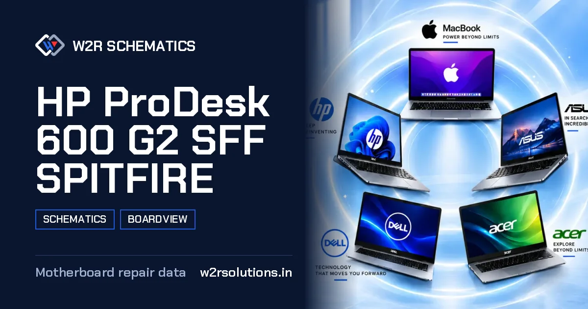 HP ProDesk 600 G2 SFF SPITFIRE Schematics & Boardview PCB schematics and boardview layout diagram for repair