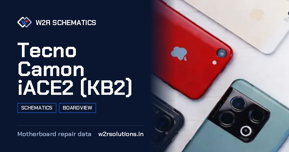 Tecno Camon iACE2 (KB2) Schematics & Boardview PCB schematics and boardview layout diagram for repair