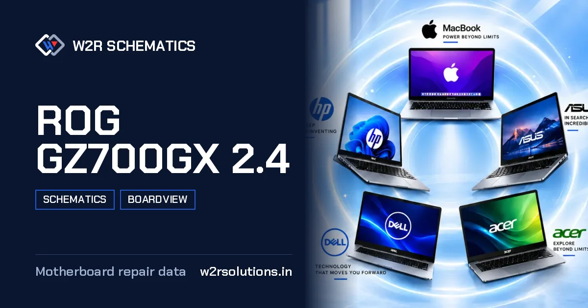 ROG GZ700GX 2.4 Schematics & Boardview PCB schematics and boardview layout diagram for repair