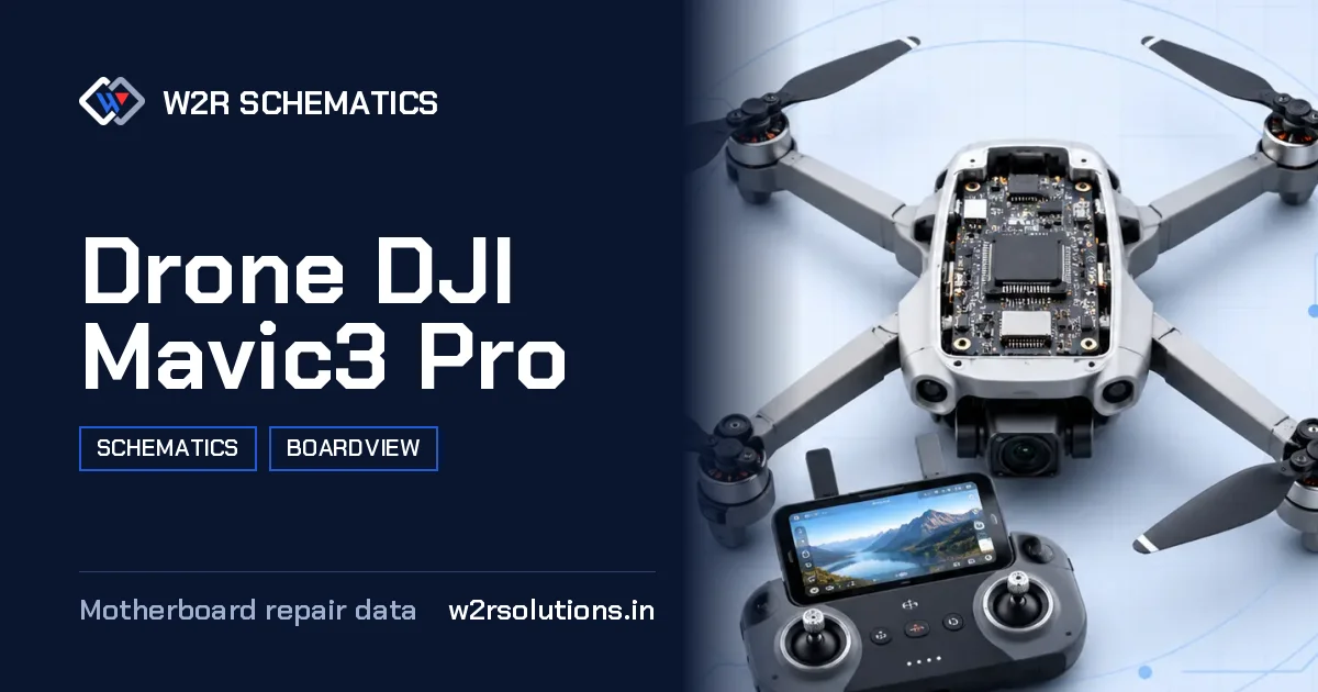 Drone DJI Mavic3 Pro Schematics & Boardview PCB schematics and boardview layout diagram for repair