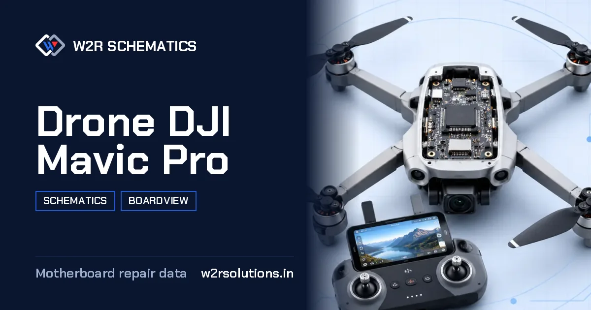 Drone DJI Mavic Pro Schematics & Boardview PCB schematics and boardview layout diagram for repair