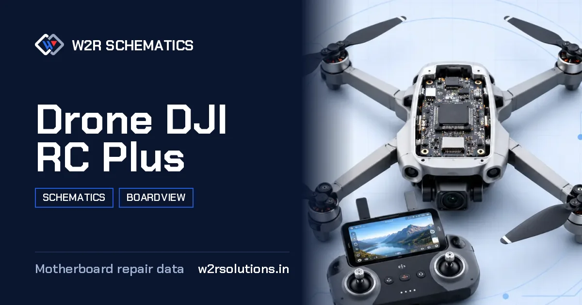 Drone DJI RC Plus Schematics & Boardview PCB schematics and boardview layout diagram for repair