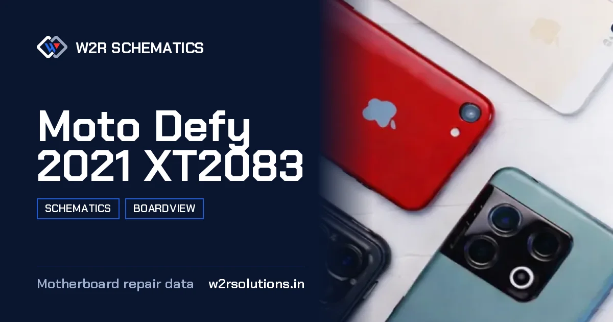 Moto Defy 2021 XT2083 Schematics & Boardview PCB schematics and boardview layout diagram for repair
