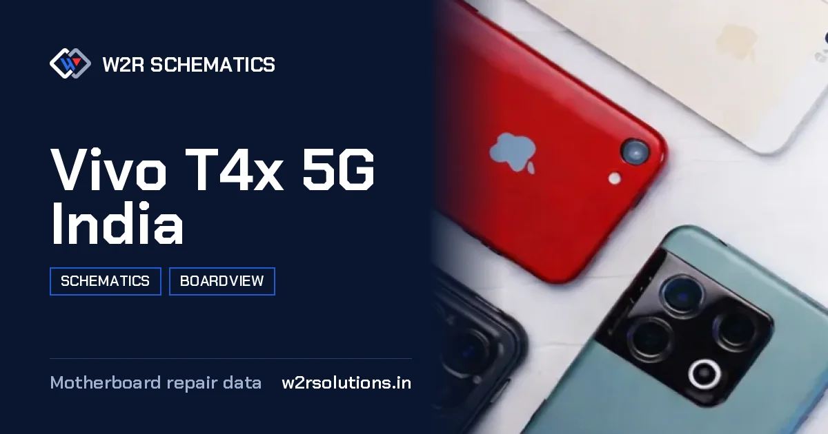 Vivo T4x 5G India Schematics & Boardview PCB schematics and boardview layout diagram for repair