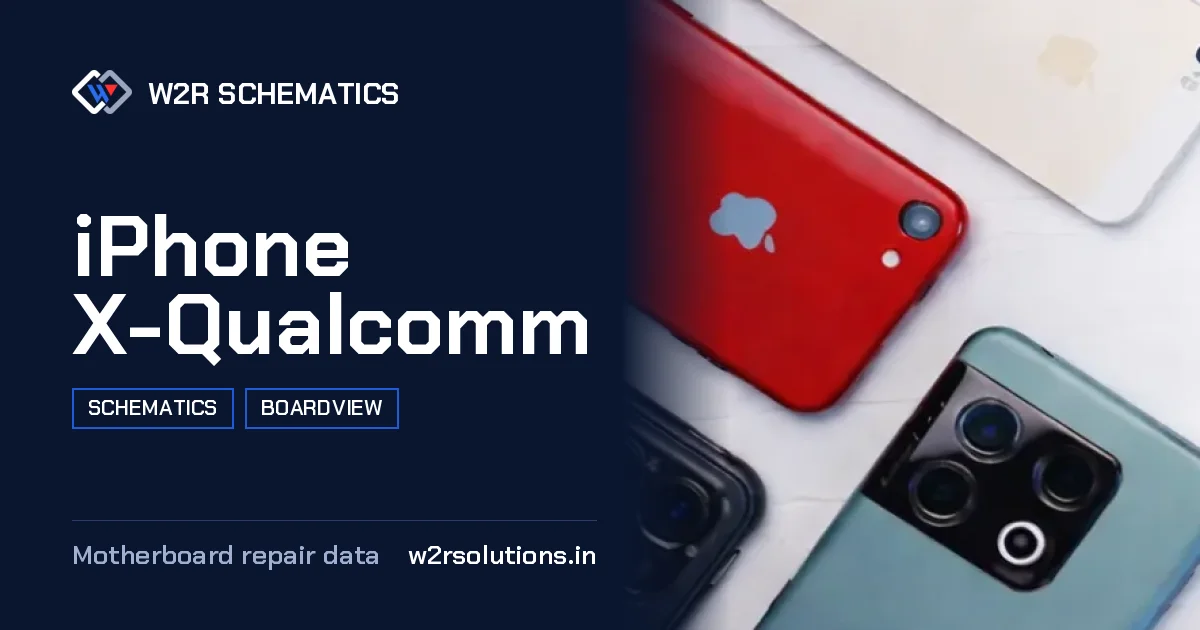 iPhone X-Qualcomm Schematics & Boardview PCB schematics and boardview layout diagram for repair
