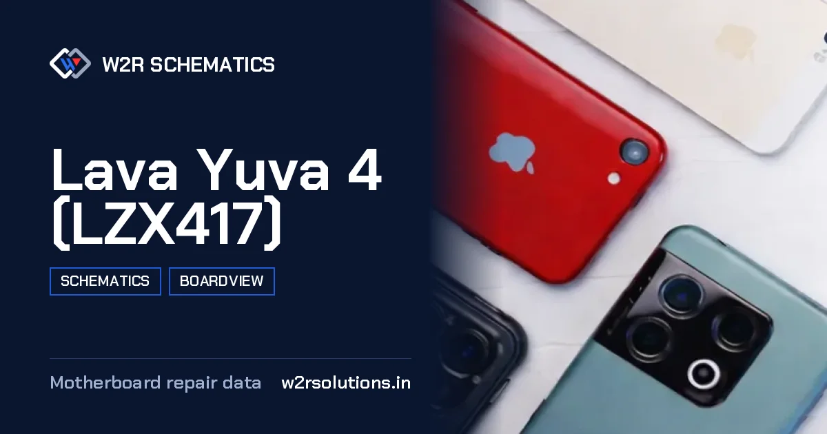 Lava Yuva 4 (LZX417) Schematics & Boardview PCB schematics and boardview layout diagram for repair