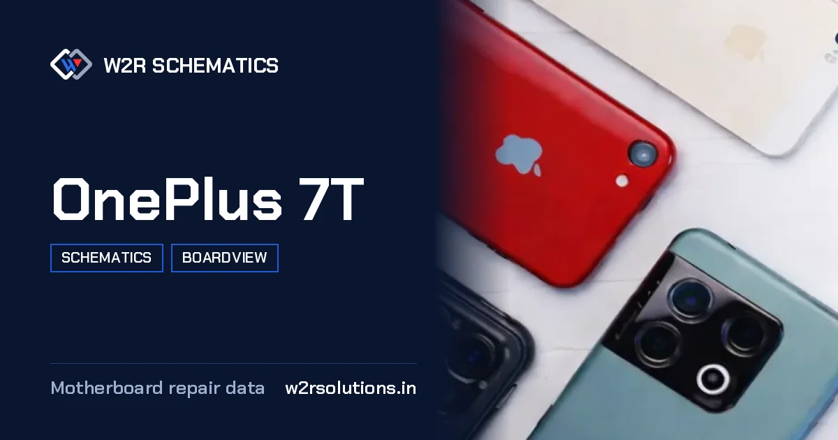 OnePlus 7T Schematics & Boardview PCB schematics and boardview layout diagram for repair