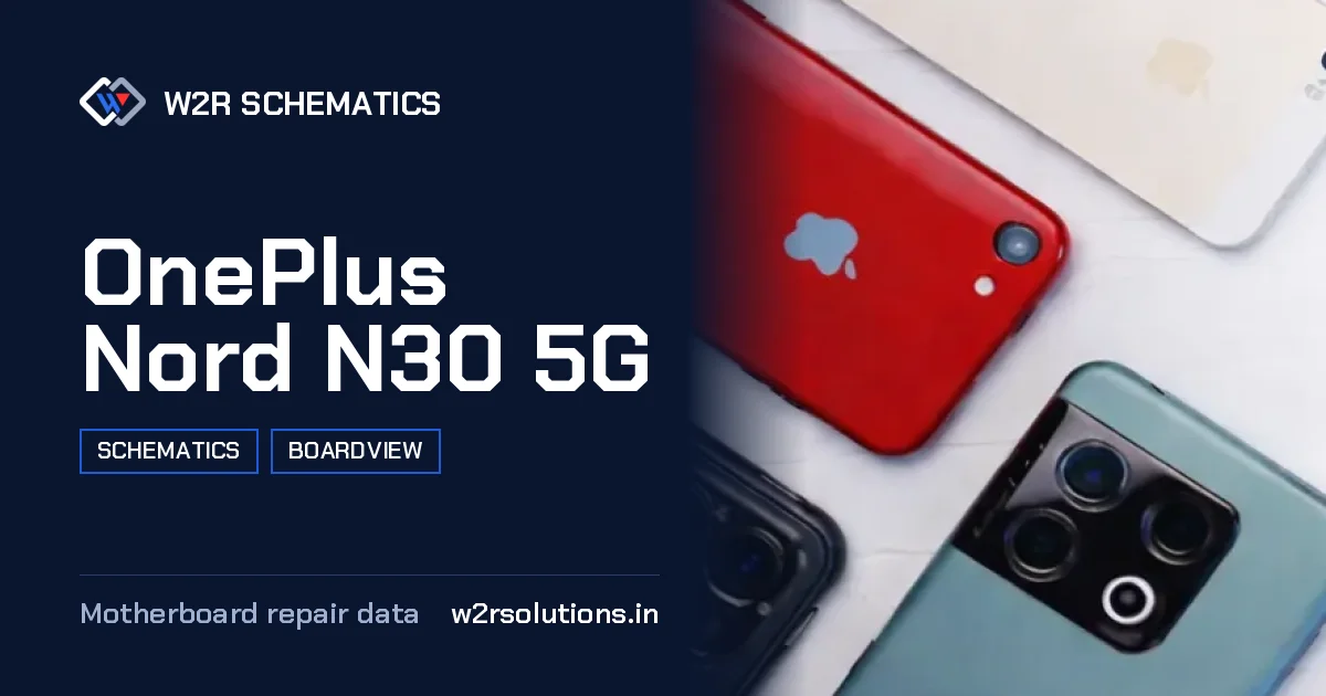 OnePlus Nord N30 5G Schematics & Boardview PCB schematics and boardview layout diagram for repair