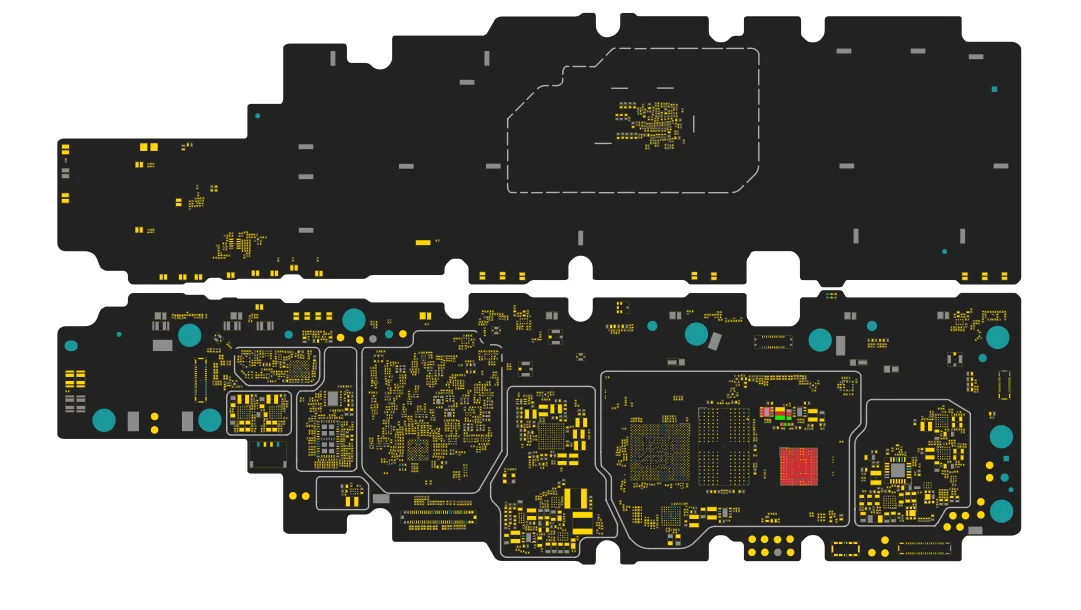 Honor Pad X9 Pro Multilayer Boardview and Bitmap PCB Layout for Mobile Repair Technicians