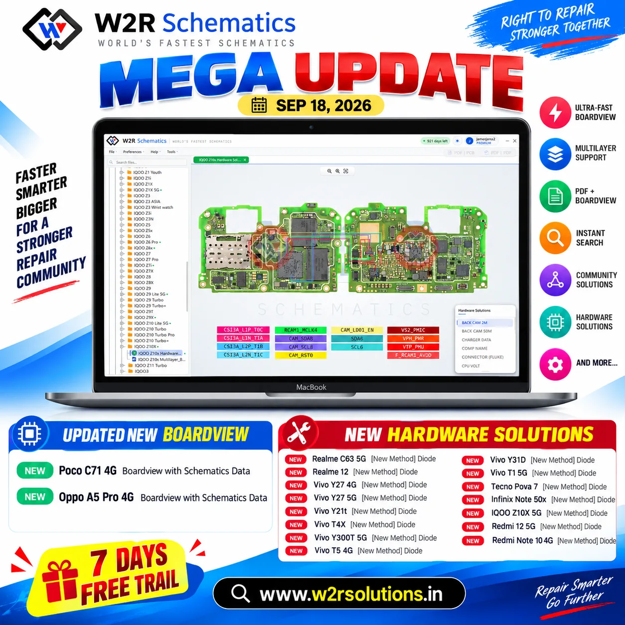 🚀 W2R Schematics Mega Update – SEP 18, 2026