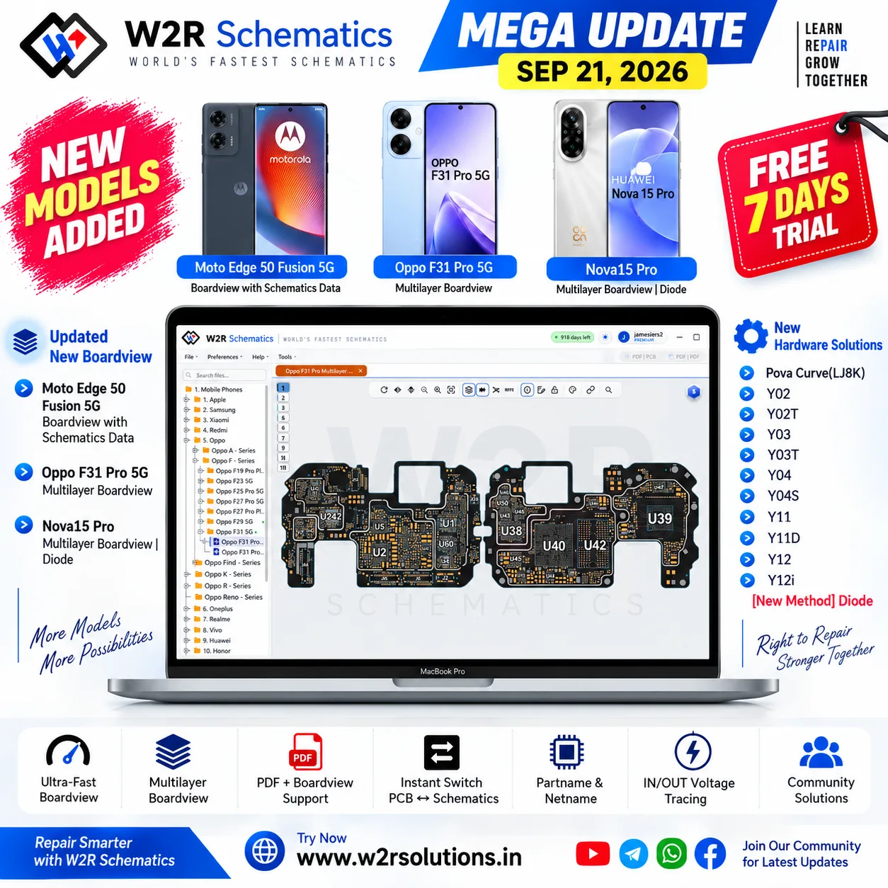 🚀 W2R Schematics Mega Update – SEP 21, 2026