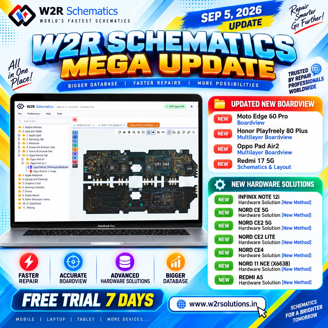 🚀 W2R Schematics Mega Update – SEP 5, 2026