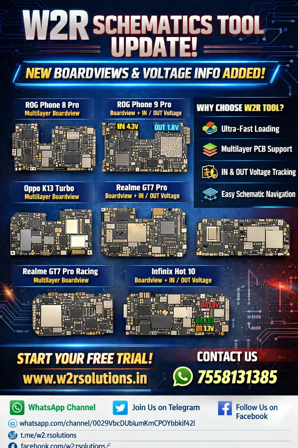🚀 ** W2R Schematics Tool – Latest Update 23/3/2026 ** 🔥