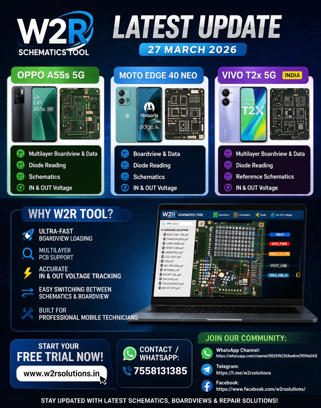 🚀 W2R Schematics Tool – Latest Update | 27 March 2026 🔥