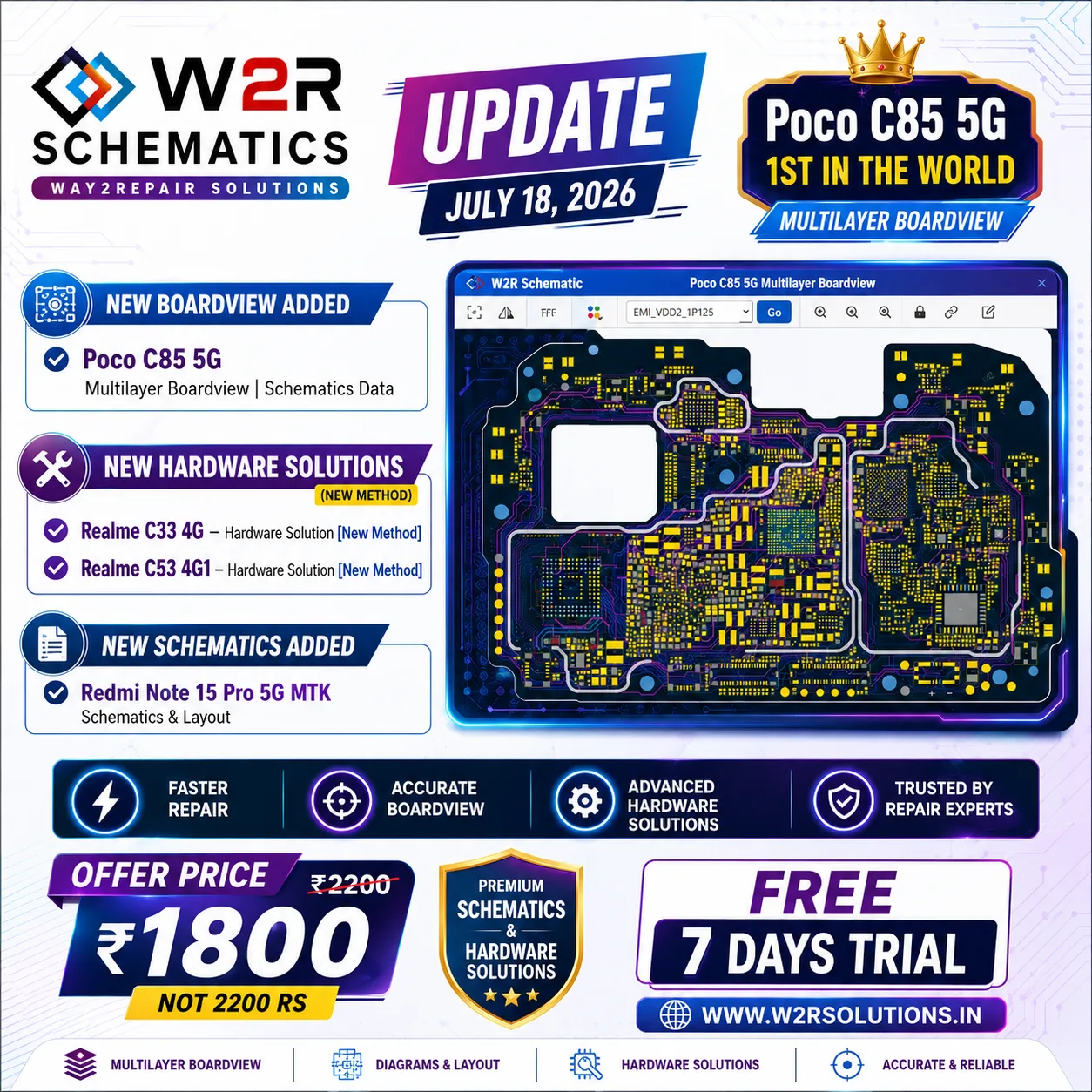 🚀 W2R Schematics Update – July 18, 2026
