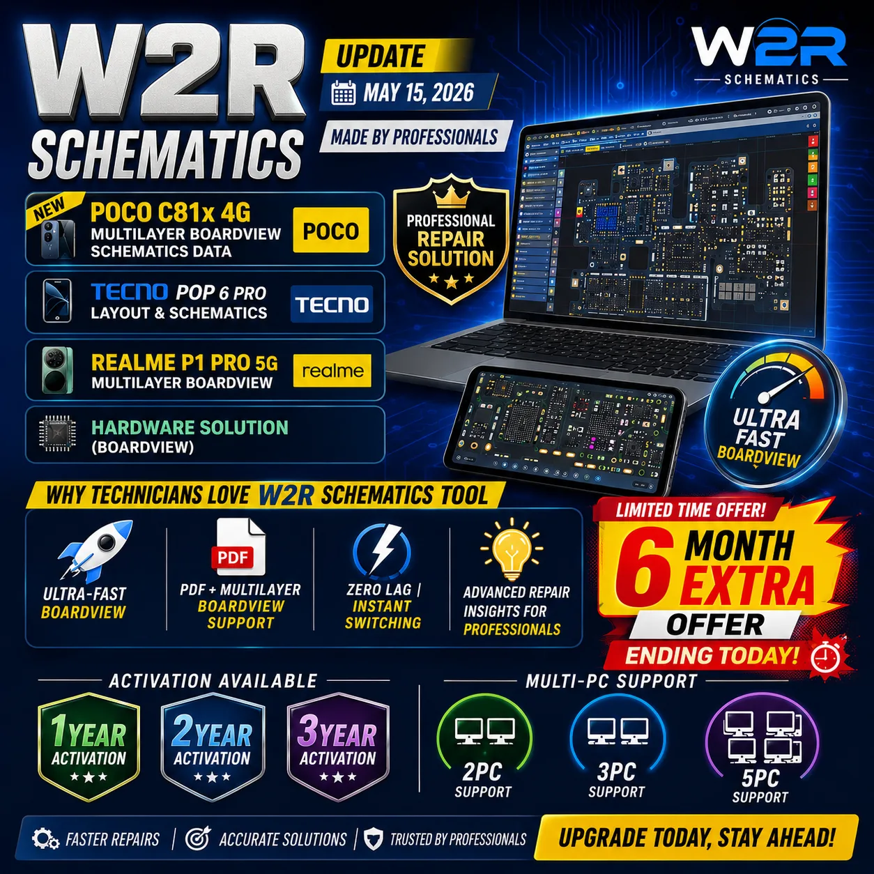 🚀 W2R Schematics Update – May 15, 2026