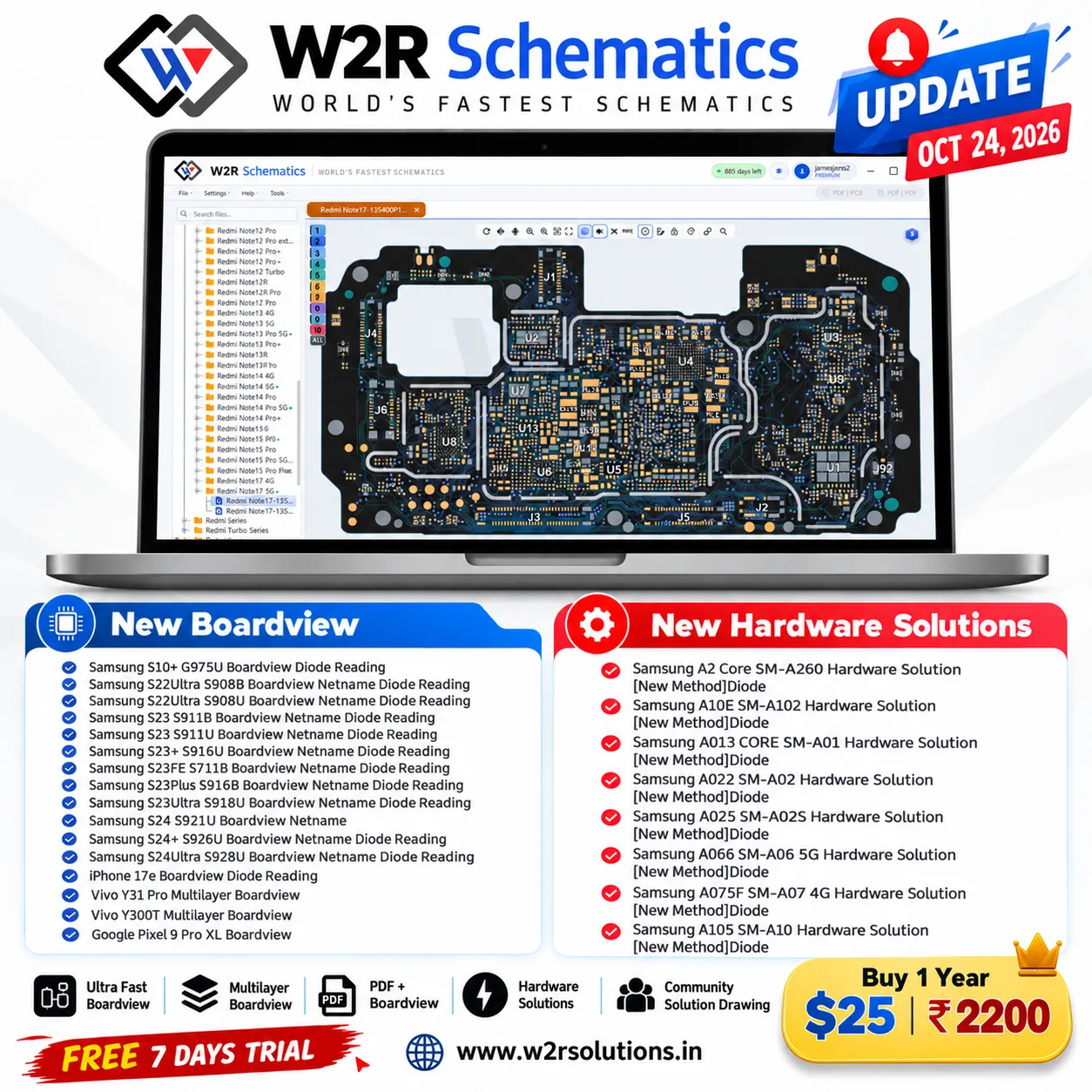 🚀 W2R Schematics Update – OCT 24, 2026