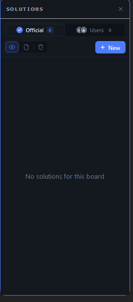 The solutions sidebar