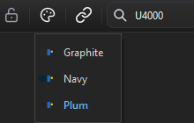 The board colour menu